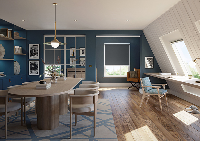 Trinity (FR Blackout), Deep Grey - Twist&Fit Roller Blind - Image 8